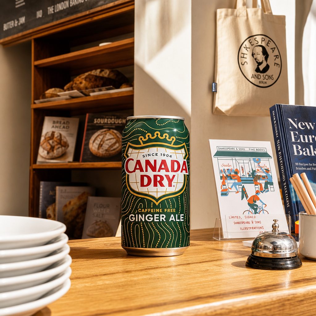 Ginger Ale Can.